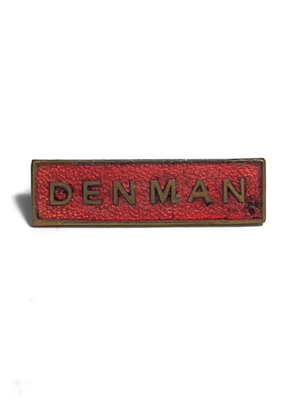 Vintage Advertising Pin for DENMAN Hair Products 1930’s Beauty Trade Industry